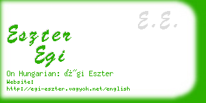 eszter egi business card